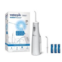 Waterpik 무선 배터리 치간세정기 편리한 휴대용 디자인 ADA 승인 WF-02 워터픽, White
