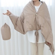 패딩담요 망토이불 캠핑 거실 1인용 오리털 블랭킷