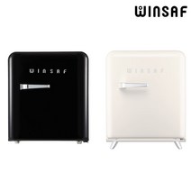 윈세프 레트로냉장고 45L미니냉장고 소형냉장고, 프리미엄형, 화이트크림