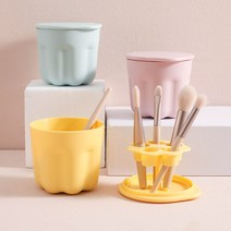 MJ21 메이크업 브러쉬 세척 클리너 & 건조대 2in1, 블루