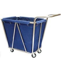 접이식 빨래통 다용도 수납 바구니 캠핑 패브릭 스텐, 높이 95cm/5인치 휠