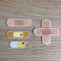 자수패치 와펜 뱃지 배지 패션브로치 반창고 크로스
