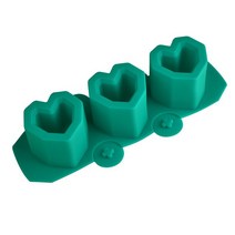 3홀 라운드 콘크리트 화분 석고 금형 DIY 아로마 테라피 양초 장식용, 08 Heart-gree