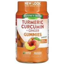 네이처스 트루스 투메릭 터메릭 Turmeric 강황 커큐민 진저 구미 젤리 70정 2팩, 2개