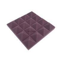 12/24Pcs 250x250x50mm 스튜디오 음향 방음 폼 피라미드 사운드 흡수 처리 패널 타일 보호 스폰지 7 색, 01 purple_02 24pcs