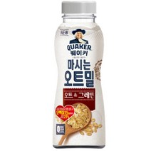 칠성 쉐이크 아침 식사 대용 퀘이커 마시는 오트밀 오트 & 그레인 건강식 간편식 식단조절 선식 50G 20개, 6세트
