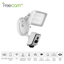 CCTV Freecam-820 카메라 스마트 홈 와이파이 IP CCTV 디지털 보안 야외 감시 무선 추적 비디오 야간 투시, 01 16GB Card_02 미국 플러그