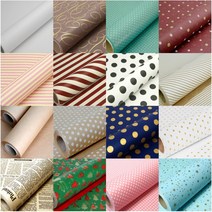 종이 포장지 모음 크라프트 무지 과자 쿠키 접시 꽃 롤 크리스마스 선물 포장, 지도 - 미색