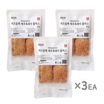 튀겨나온 제주흑돼지 모짜렐라 치즈 듬뿍 돈까스 300g *3팩