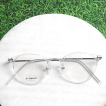 더브릴레 고탄성 6g 초경량 프랑스 바이오플라스틱 아케마 뿔테 티타늄 투명 스몰 라운드 동글이 안경테