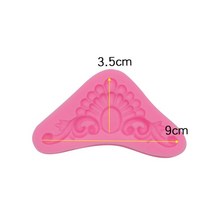 월병틀 떡도장 떡모양틀 바로크 사진 프레임 퐁당 금형 빈티지 초콜릿 실리콘 곰팡이 장식 폴리머 클레이 수지, 5.06