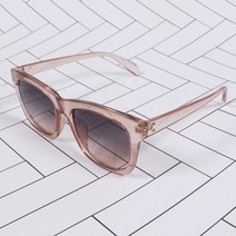 elco 투명브라운_피치블랙투톤- 뿔테 클래식 선글라스 pro