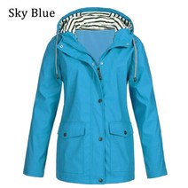 여성고어텍스자켓 여성용 방풍 지퍼 업 롱 재킷 가을 겨울 오버사이즈 야외 트렌치 후드 코트 캐주얼 방수 하이킹 재킷