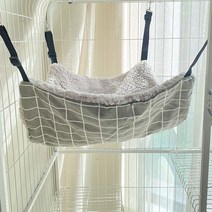 튼튼 원목 고양이 캣타워 캣폴 놀이터 우드 직조 운동기구 타워 스크래처, M-(48*37cm), 그레이 체크[그레이 캐시미어]