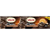 발로르 82프로 다크 초콜릿 오렌지 아몬드 200g Valor Chocolate Negro 82 Naranja Almendras, 2팩