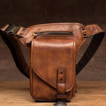 가벼운 복고풍 가죽 메신저 오토바이 가방 라이딩