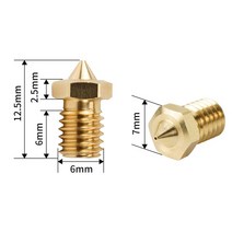3D 프린터 용 0.2mm-1.2mm 하이 플로우 CHT 노즐 1.75mm 필라멘트 V6 클론 황동 구리 프린트 헤드 부품, 05 0.5mm_01 1PC