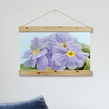[바보사랑] 우드스크롤_60CmX40Cm-액운을막는꽃프리뮬러[꾸밈], 상세 설명 참조, 타입선택:타입1