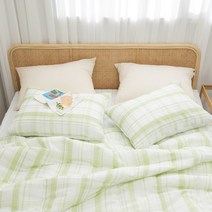 더크린 샤레 베개커버 50x70 그린 단품