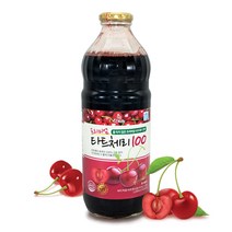 타트체리쥬스 NFC 착즙 농축액 원액 체리주스 안토시아닌 베타카로틴 비타민 채리 타르트체리 건체리 효능 먹는법, 1병, 1000ml