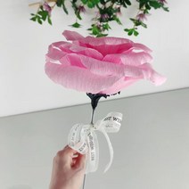 가더GADE 장미 꽃 한송이 선물용 꽃받침대 세트 인테리어 실내 장식소품 1송이 대형 자이언트 페이퍼 플라워 종이, 8Z) PK