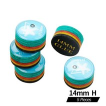레인보우 팁 당구 풀 큐 12/14mm 멀티 레이어 스틱 전문 내구성 액세서리 Dropshippers, 5pcs 14mm-h