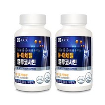 종근당 관절 연골 건강 엔 글루코사민 N 아세틸 그루코사민 500mg 상어연골분말 콘드로이친 함유 건강기능식품, 2개