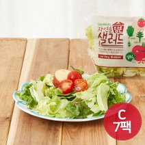 데이밀 자연을담은 샐러드 실속C 사과 채소샐러드 100g x 7팩, 드레싱없음, 7개