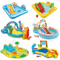 유아용 소형 수영장 영유아 실내 물놀이 놀이터, 화산섬 공룡공원-191x152cm, 상세 페이지 참고