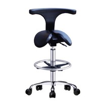 자세 교정 의자 승마 새들 체어 말안장 진료 병원 작업, F.54-74높이(발걸이있음)