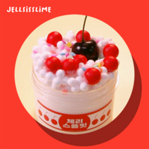 젤리시스터즈 체리스플릿 엘머스 폼크런치 레트로 수제 슬라임 230ml, 혼합색상