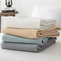 아사 피그먼트 60수 순면 줄누비 스프레드 얇은 여름차렵이불 S싱글 4color