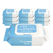 Miel 클린워터 청소용 엠보싱 물티슈 80매 대용량, 80매입, 10개