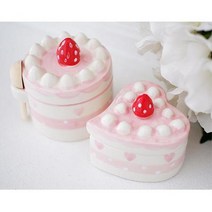 딸기케이크 예쁜 악세사리 보관함 책장 선반 거실, 종류_원형