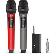 JYX 무선 마이크 2개 무선 노래방 마이크 UHF 마이크 충전식 회의 연설 공연 파티 학교 운동회 등에 적용