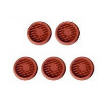 거실 꽃 화분 5pcs 내구성 원예 라운드 플라스틱 분재 홀더 기본 재배자 드립 트레이, 레드-에스, Red-S
