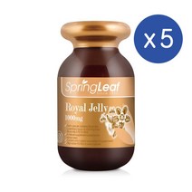 스프링리프 프리미엄 로얄젤리 1000mg 100정 SPRING LEAF Premium Royal Jelly, 5개