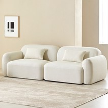 웰퍼니쳐 라넌 커스터마이징 패브릭 인테리어 모듈 소파 3인, 라넌 3인_아이보리