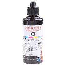 100ml 리필 잉크 키트 범용 염료 프린터 공급 데스크탑 인쇄 용지 canon pg-245 cl-246 pixma mg2420, 검은색