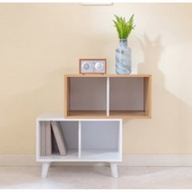 셀프인테리어 디자인 2단 오픈책장 800 음식점 아파트 마스터룸 다이닝룸, 네이비화이트