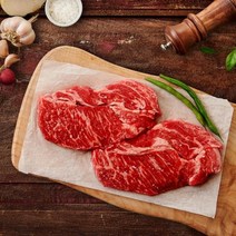 호주산 곡물비육 척아이롤구이용 100G 스테이크용 국내산육우 안심스테이크, 기본