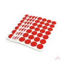 DP 원형스티커 적색 표시스티커