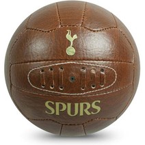 EPL 토트넘 굿즈 레트로 Heritage 가죽 축구공 브라운