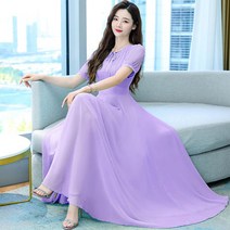 SURBORT 봄신상 무지 빅 사이즈 여성 미디엄 슬림 원피스 비치 빅 스커트녀