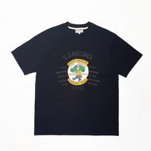 그롭스 U.S.MARIN ASIA TOUR 반팔 티셔츠(블랙) 반팔티 M~L 밀리터리 캐주얼 반팔 티셔츠 아이콘