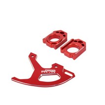 후면 리어 리어 브레이크 가드 커버 체인 조절기 액슬 블록 혼다 CR125R 02-07 2002-2017, 03 Set