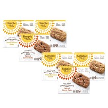 Simple Mills Almond Flour bar 심플밀스 아몬드 밀가루 스낵 바 버라이어티 팩 너티 바나나 브레드 앤 스파이스 당근 케이크 170g 6팩