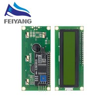 LCD 모듈 Lcd1602 1602 lcd 모듈 청색/황색 녹색 화면 16x2 문자 lcd 디스플레이 pcf8574t pcf8574 arduino, 한개옵션1, 05 IIC LCD1602 Green