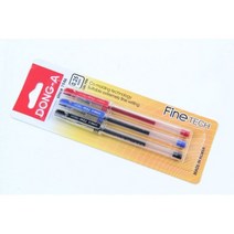 [쇼핑은 동네마트] 동아 파인테크 0.25mm 3색 혼합 볼펜 얇은볼펜 가는볼, 상품선택 본상품선택