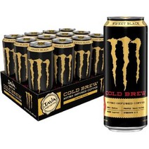자바 몬스터 이리쉬 블랜드 커피 에너지 드링크 Java Monster 12캔, Nitro Cold Brew Sweet Black